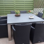 Inox tuintafel vierkant